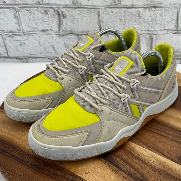 Es Cykle 0721 Mens 9 Womens 10.5 Beige Yellow Tan Skateboarding Shoes